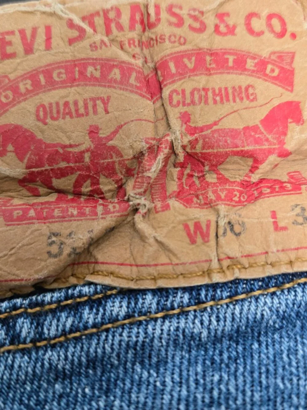 Levis 511 Mens Jeans 36x36 Fits 36x35 Slim Fit Straight Medium Wash Blue Denim